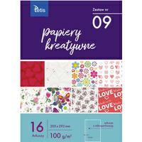 Zeszyt papierów kreatywnych A4/16k  Zestaw nr 07  100g  TETIS