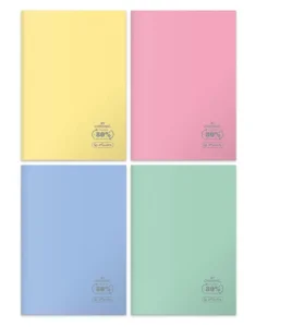 Zeszyt A5/60k kratka  ECO PP, 9552746  Pastel Colors HERLITZ /brulion
