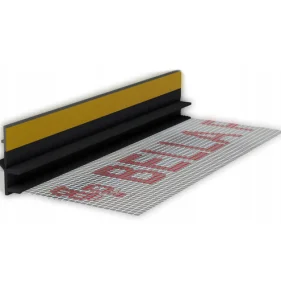 Listwa PCV przyokienna z siatką BP13 3m MIDI CZARNA 9/3mm z uszczelką 25szt/opak APU