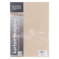 ARGO Karton ozdobny A4 Nature 220 g ciemny beżowy 20 arkuszy