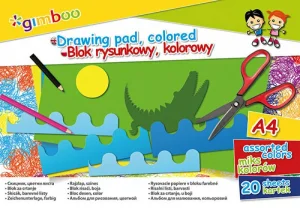 ASTRA Blok Rysunkowy A4 20K Kolorowy 70g Gimboo