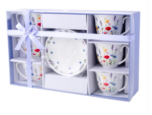 DELHAN SOLEY Flowers Filiżanka+spodek 250ml 6+6/OD2969