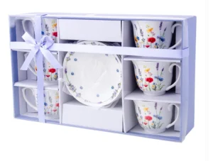 DELHAN SOLEY Flowers Filiżanka+spodek 250ml 6+6/OD2969
