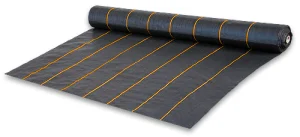 HERMES Agrotkanina czarna 90g/m2  1,6/100m  20089  BRADAS