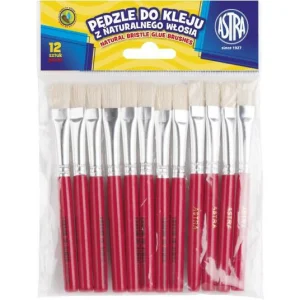 ASTRA Pędzelek do kleju z naturalnego włosia 315113001  12szt/op                                                                                                                                                                   