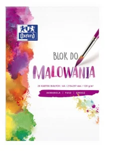 ASTRA Blok rysunkowy do akwareli A4/20K Biały OXF