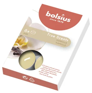 BOLSIUS PODGRZEWACZE ZAPACHOWE 4H6szt, WANILIA