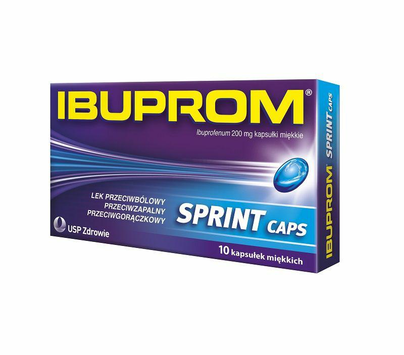 IBUPROM SPRINT CAPS 200MG 10 kapsułek miękkich.