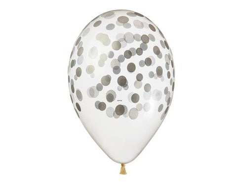 ALIGA Balony bn06-329 w kropki metalizowane 6szt/op 1943217