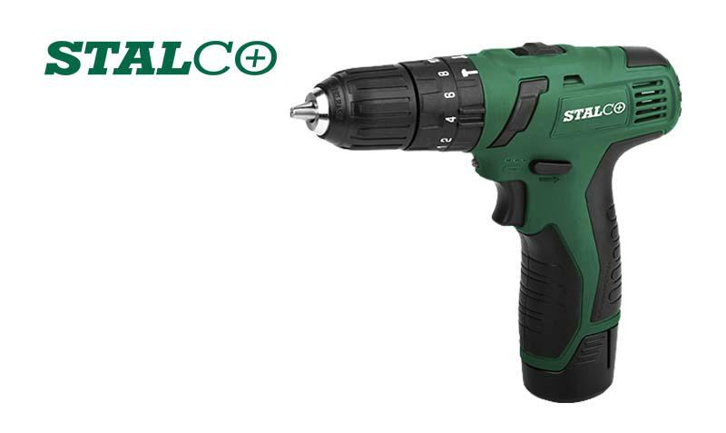 STALCO Wiertarko-wkrętarka akumulatorowa 12V z udarem S-97111                                                                                                                                                                         