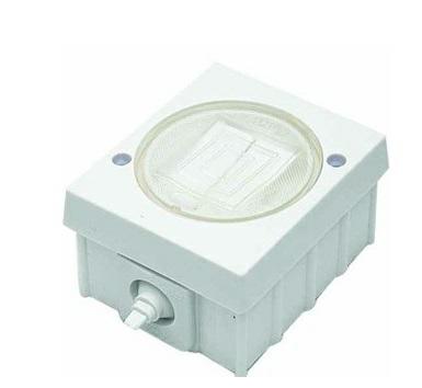 WYŁĄCZNIK HERMET.PODWÓJNY  BIAŁY 1004-05, IP44 N/T,TROL