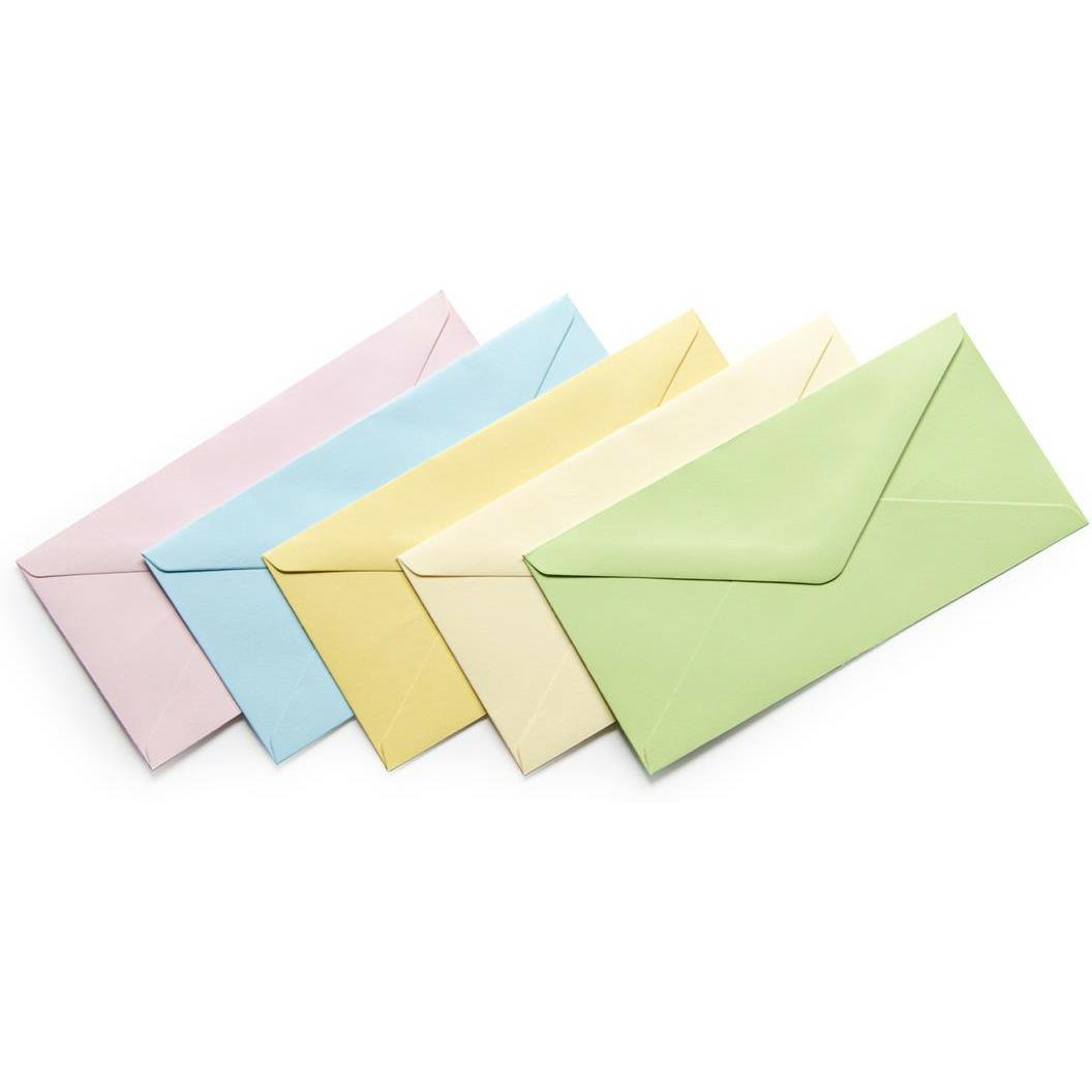 GALERIA PAPIERU Koperta 80mmx160mm satynowana mix kolor pastel130g. (50) 280498 - kp 0203340