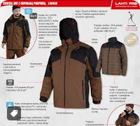 PRO Kurtka 3w1 z odpinaną podpinką XL brązowo-czarny , LAHTI  X  L4093804