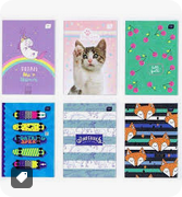 Zeszyt A4/32k linia podw. kolor  8892