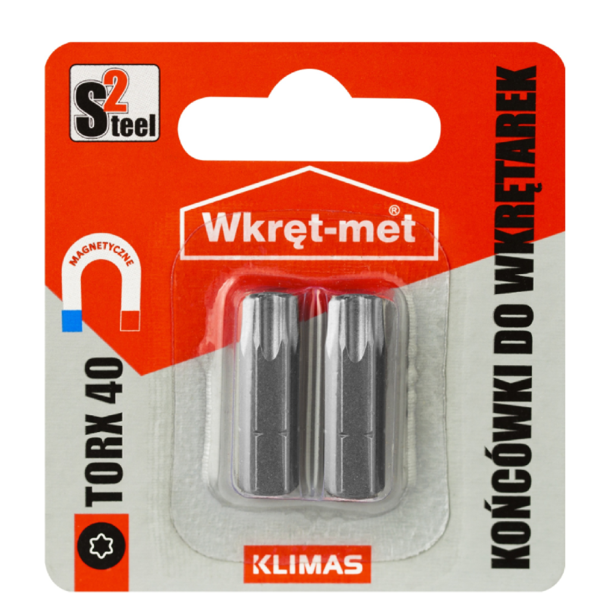 WKRĘT-MET Końcówki do wkrętarek TORX-40S2/2szt  R-TX-40S2