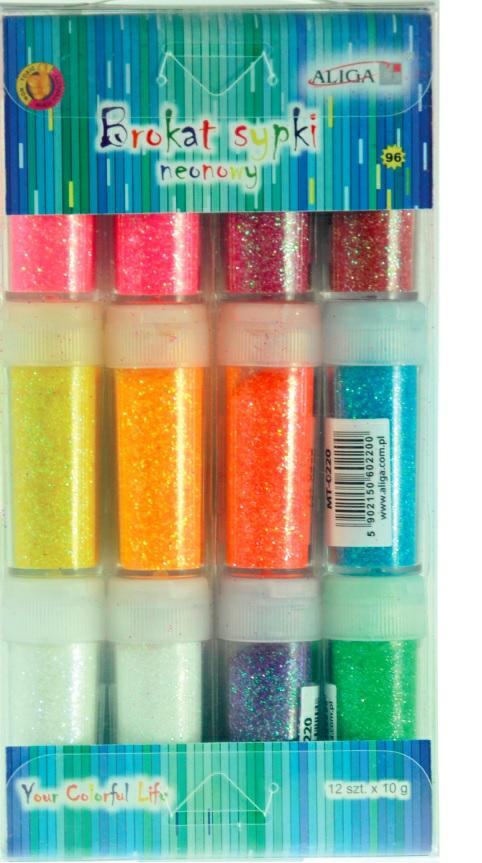 ASTRA Brokat NEON MT-0220(96) 10g 12 kolorów 2729