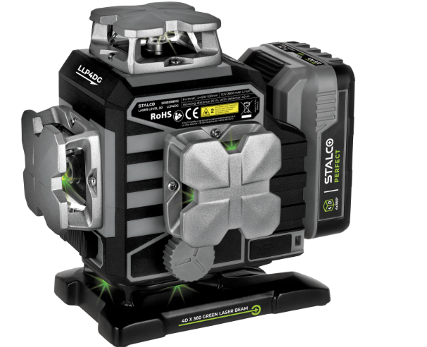 STALCO Laser krzyżowy 4D LLP4DG zielony S058598012