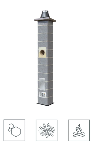 SCHIEDEL Komin pakiet start.90/20+1W/6mb Wulkan  169553