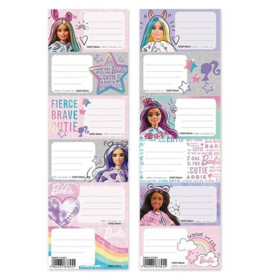 Naklejki na zeszyt 512203  BARBIE STARPAK