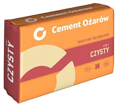 OŻARÓW Cement  I czysty 42,5 R 25kg 1,4/ paleta