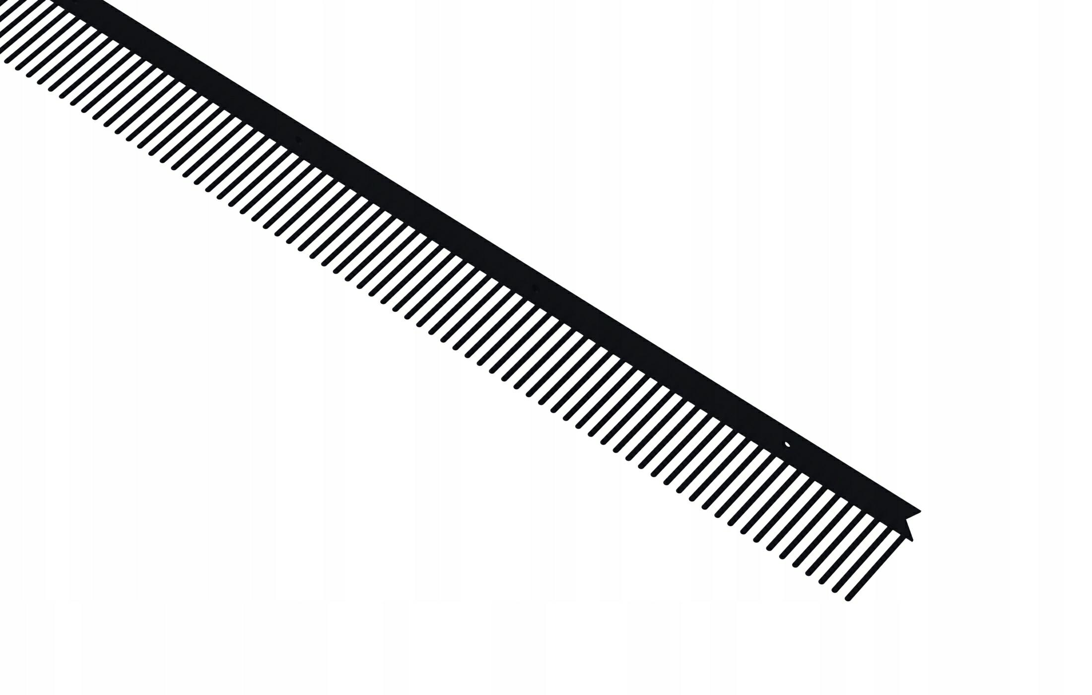 COROTOP Grzebień okapu czarnyCOROCAP 9005