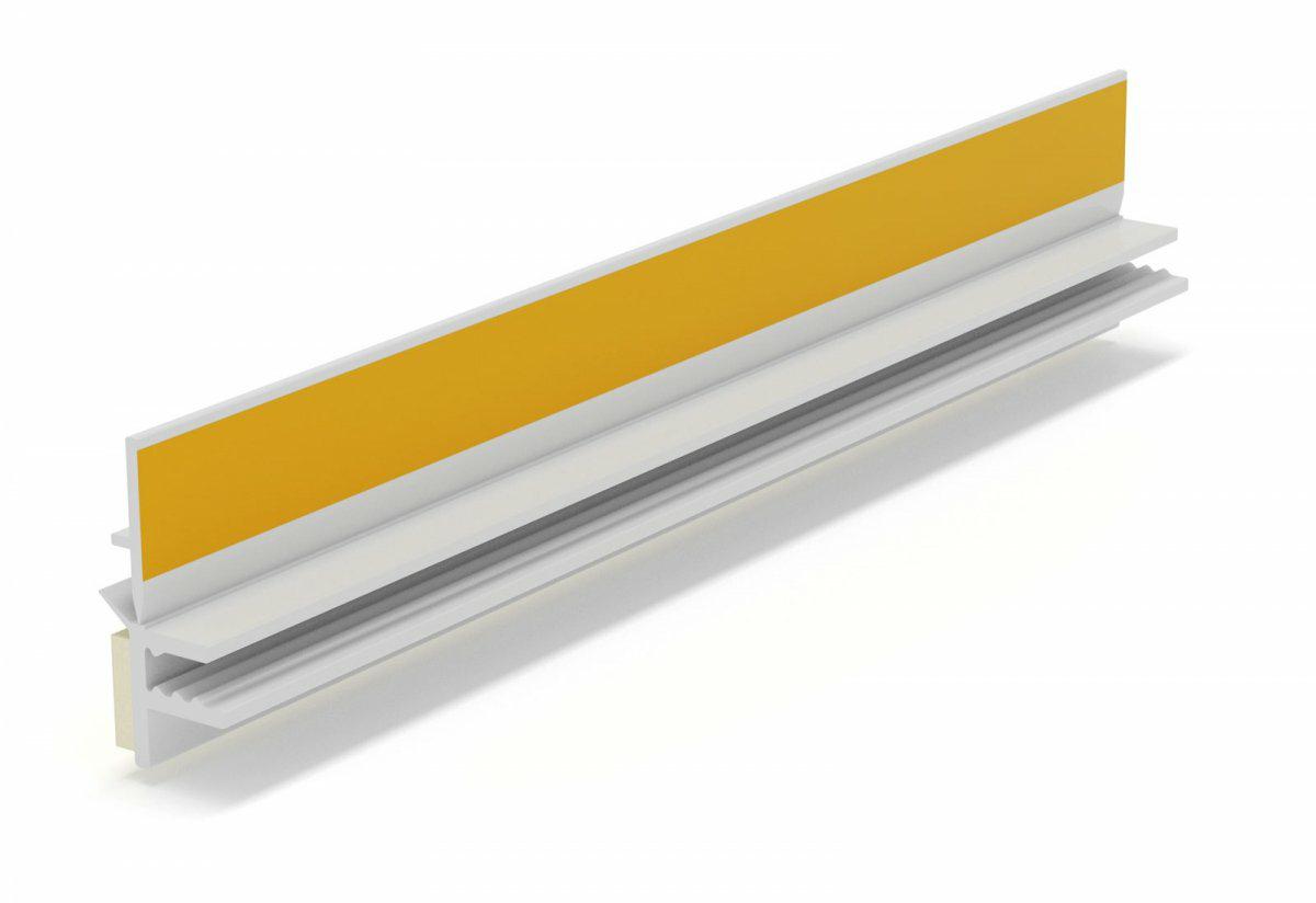 Listwa PVC dylatac.przyokienna BP12 3m Biała 9/6mm 30szt/opak APU
