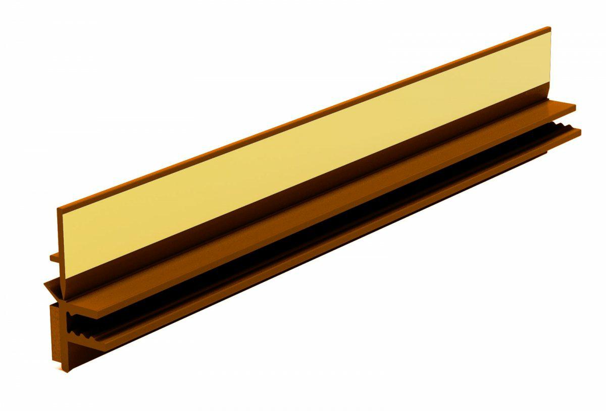 Listwa PVC dylatac.przyokienna BP12 3m Złoty Dąb 9/6mm 30szt/opak APU